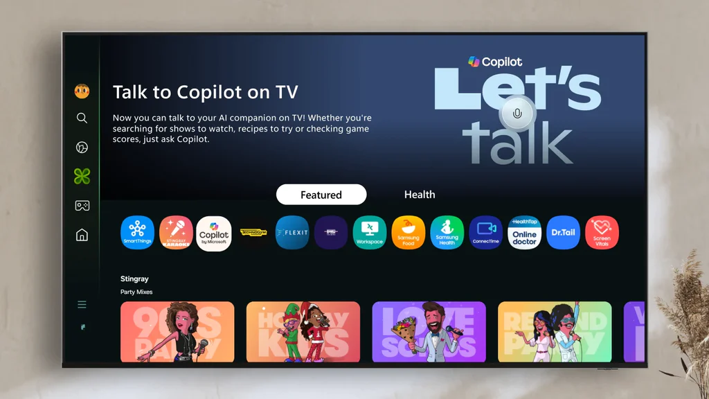 Microsoft Copilot kommt auf Smart-TVs von Samsung.