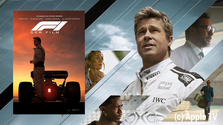 Kinohit „F1 – Der Film“ mit Brad Pitt stürmt die Streaming-Charts (mit Dolby Atmos auf Apple TV)