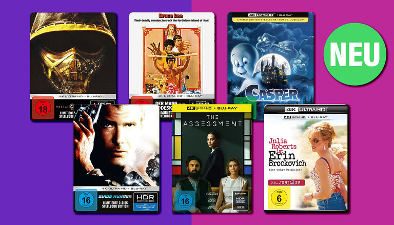 Film-Neuheiten auf 4K Blu-ray (KW 34): Neue Steelbooks und Filmklassiker!