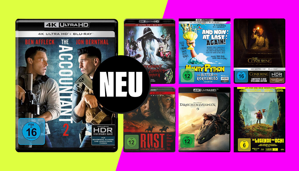 Die Filmneuheiten der Kalenderwoche 35 auf 4K Blu-ray mit "The Accountant" uvm.