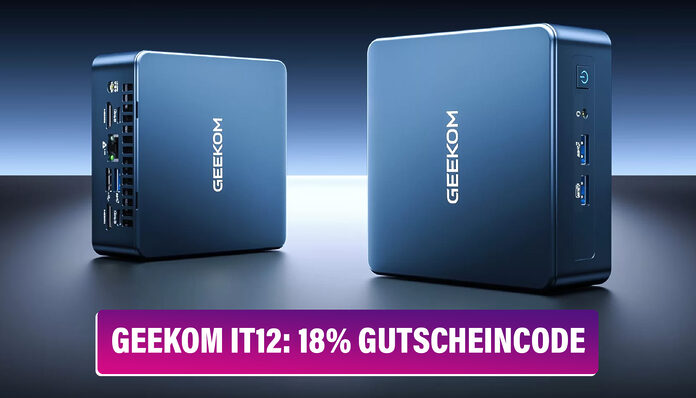 Mit dem 18 Prozent Gutscheincode auf den Geekom IT12 Intel i7-12650H reduziert sich der Preis des Mini PCs auf 450,18 Euro!