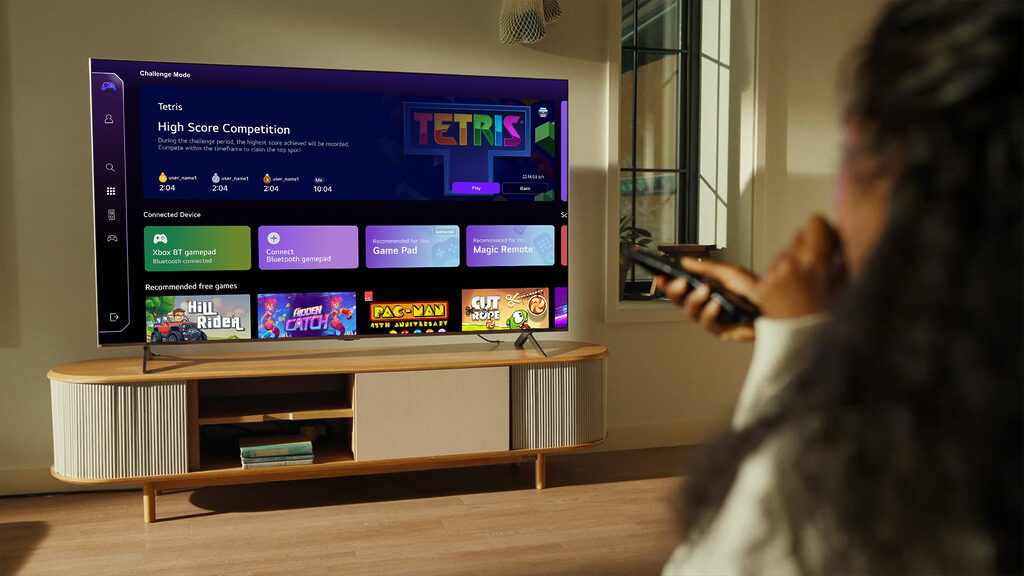 Das LG Gaming Portal bietet Zugriff auf tausende von Spielen.