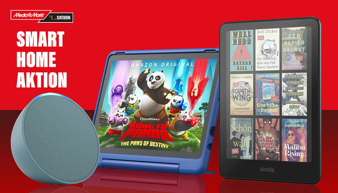 Die Smart-Home-Aktion von Amazon und Media Markt mit Vorteilspreisen auf KINDLE, Echo, FireHD Tablets uvm.