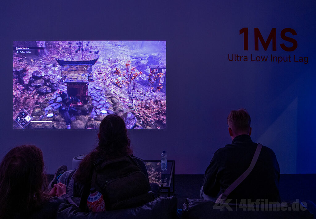 Die Gaming-Area bei Xgimi war immer gut besucht. Die Gaming-Performance der Horizon 20 Projektoren mit 1ms Input Lag schien zu überzeugen. 