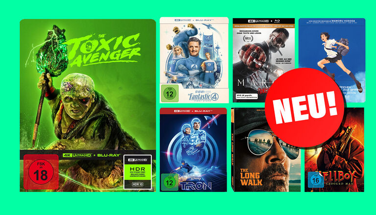 Die 4K Ultra HD Blu-ray Neuzugänge der vergangenen Wochen: Tron, The Fantastic 4 – First Steps, Casino, The Toxic Avenger…