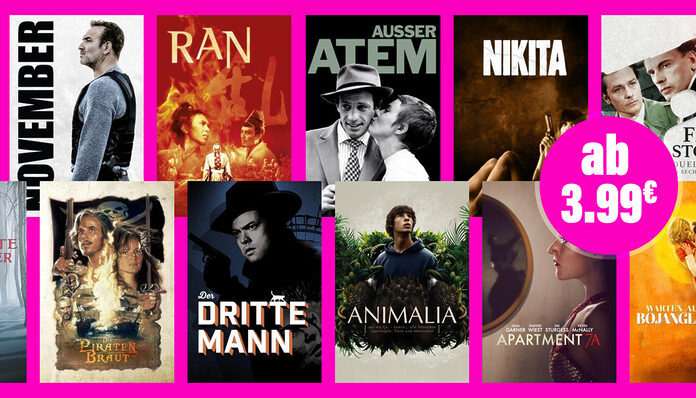 Frische Auswahl preisreduzierter 4K-Filme ab 3.99 Euro auf Apple TV