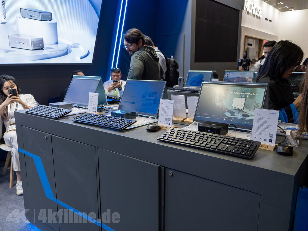 Komplettes Line-Up von Geekom auf der IFA 2025 ausgestellt