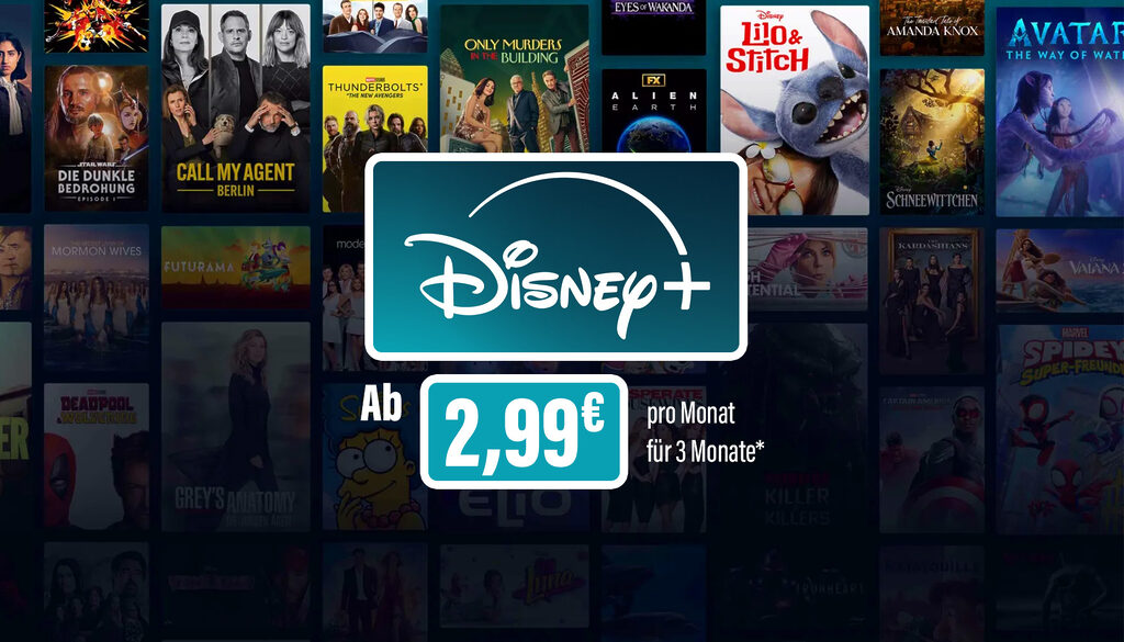 Sichert euch Disney Plus bereits ab 3.99 Euro im monatlichen Abonnement! Jetzt zuschlagen!
