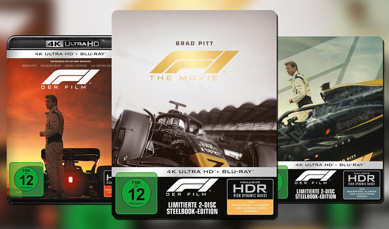 Kinohit „F1 – Der Film“ mit Brad Pitt jetzt im limitierten 4K Blu-ray Steelbook vorbestellen (Update)