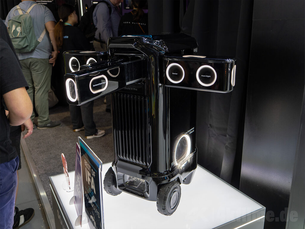 Das Lautsprechersystem wurde an einem Dummy des Nebula P1 Pro vorgestellt