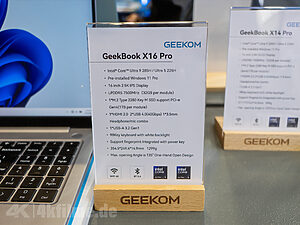 Die Spezifikationen des GeekBook X16 Pro