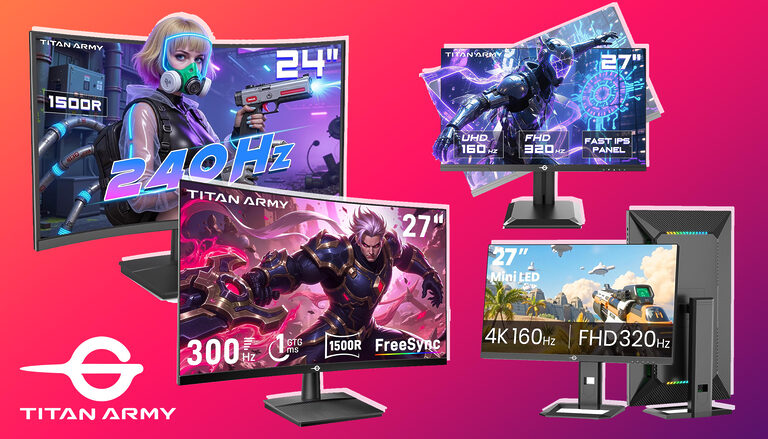Titan Army: Vier neue Gaming-Monitore mit „Dual-Mode“, „Mini-LED“ und bis zu 320Hz (Rabattcode)
