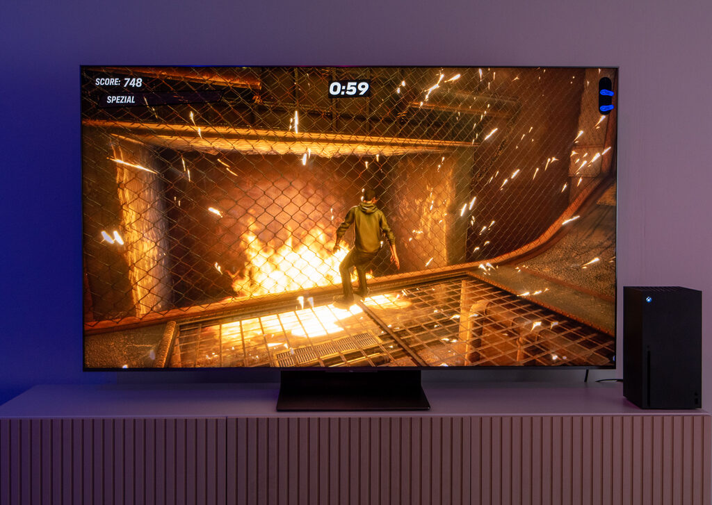 Wir waren von der Gaming-Performance des 4K Mini-LED-TVs mehr als angetan. 