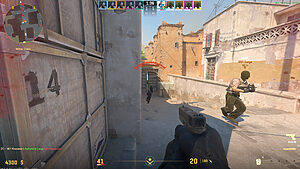 Wir erreichen mit dem A9 Max über 50 FPS in Counter Strike 2
