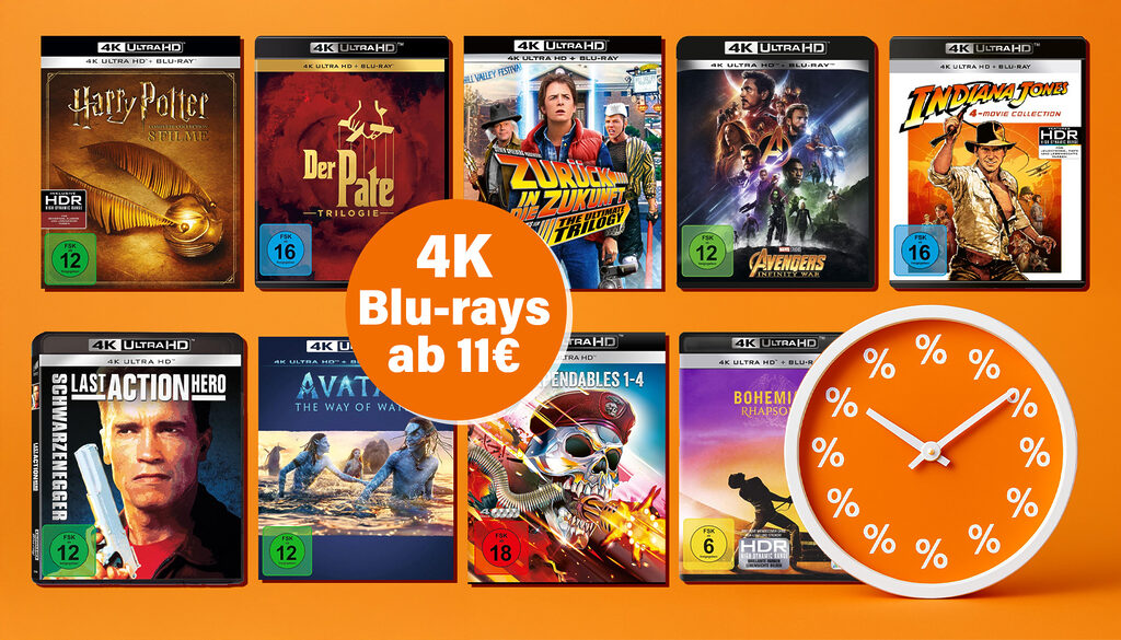 Zu den Amazon Prime Day Deals gibt es reduzierte 4K Ultra HD Blu-rays ab 11 Euro!