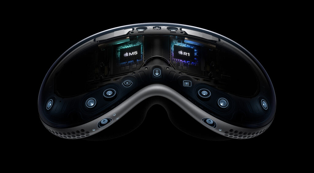 Die Apple Vision Pro kombiniert den M5 mit dem Zusatz-Chip R1.