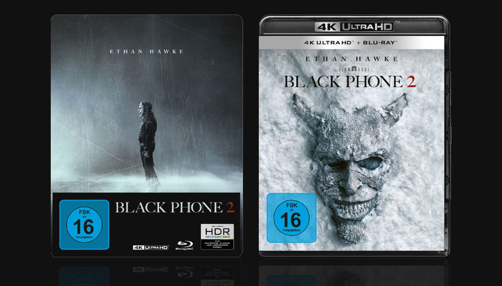 Black Phone 2 kann ab sofort auf 4K Ultra HD Blu-ray vorbestellt werden. Erhältlich ist eine Standard-Variante sowie ein limitiertes Steelbook.