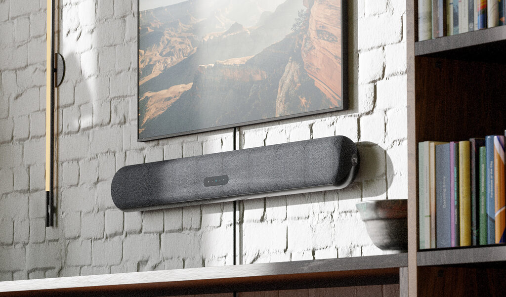 Die Bluesound Cinema Mini bietet virtuellen Atmos-Sound.