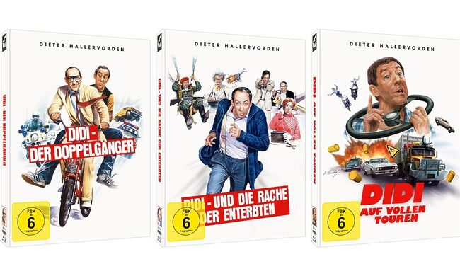 Drei deutsche Filmklassiker mit Didi Hallervorden auf 4K Ultra HD Blu-ray