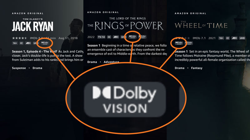 Amazon spart sich wohl auch die Lizenzkosten für Dolby Vision