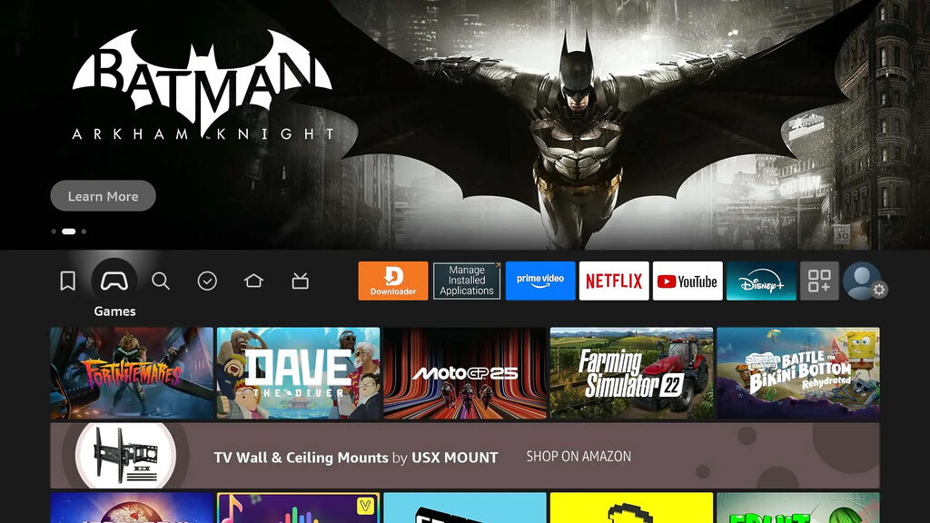Es gibt keinen Tab für Spiele und auch keine Spiele im App-Store