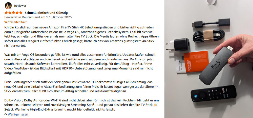 Die jüngste 5-Sterne-Bewertung stammt laut Aussage des Erstellers/Erstellerin nicht aus Deutschland