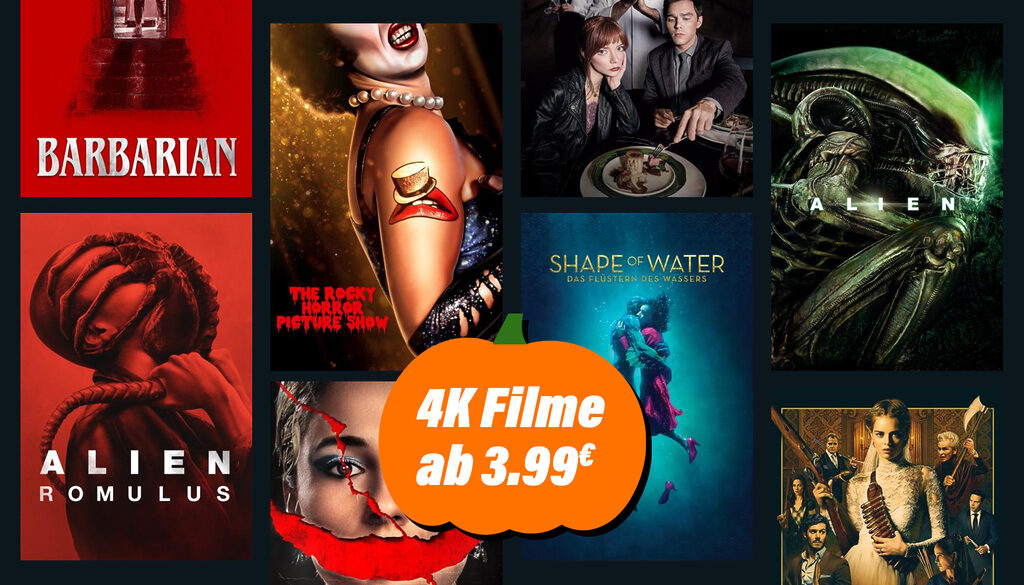 XL-Auswahl mit über 300 Titeln: Wählt eure 4K-Filme ab 3.99 Euro!