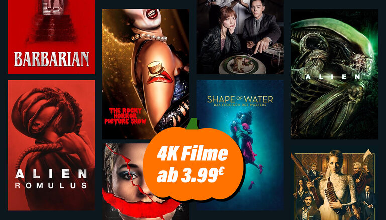 Wählt aus über 300 Titeln: Günstige 4K-Filme zwischen 4 und 6 Euro auf Apple TV