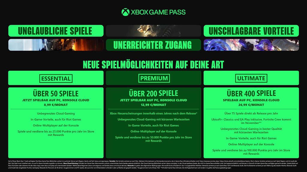 Microsoft zieht den Xbox Game Pass neu auf.