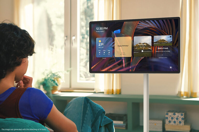Samsung The Movingstyle: Dieser Smart-TV wechselt mit euch den Raum