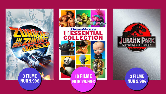 Günstige Filmsammlungen auf Apple TV unter anderem mit den 