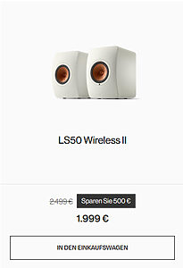 KEF LS50 Wireless 2 Lautsprecher mit Rabatt sichern.