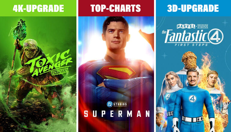 Film-Neuheiten der Woche in 3D und 4K auf Apple TV (+ Top Charts)