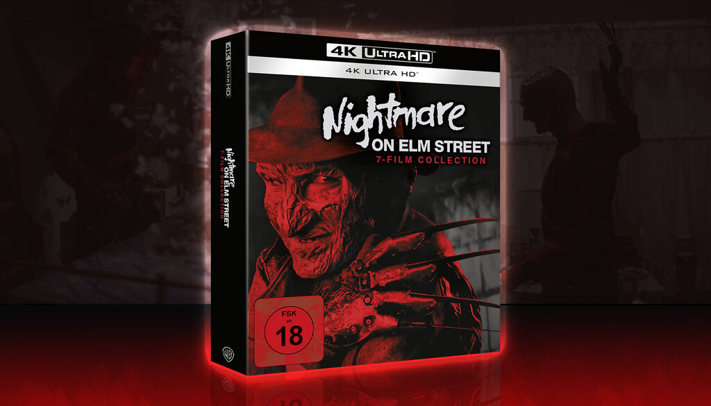 Die Neuauflage der "Nightmare On Elm Street" 7-Film-Kollektion auf 4K Blu-ray. Diese erscheint im Februar 2026 und ist deutlich günstiger als die Steelbook-Variante.