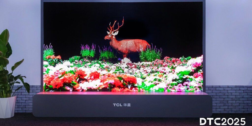 TCL CSOT hat ein Micro-LED-Display (MLED) gezeigt, das 24-bit Farbtiefe beherrscht.