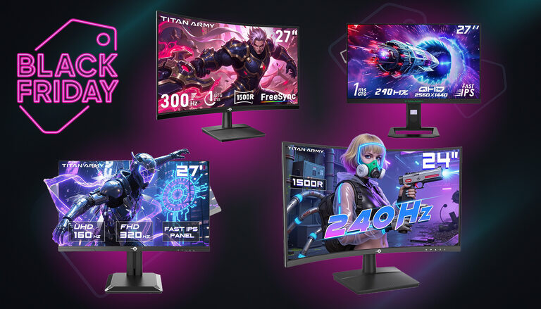 Titan Army reduziert vier Gaming-Monitore mit bis zu 320 Hz (Black Friday-Week)