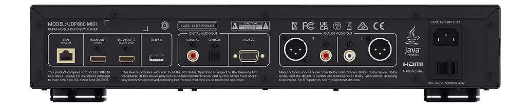 Das Anschluss-Terminal des Magnetar UDP800 MKII
