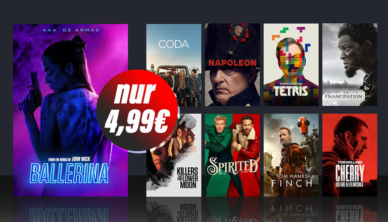 John Wick: Ballerina & Apple TV-exklusive Filme erstmals für nur 4,99 Euro!