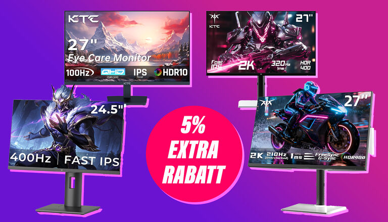 Weihnachtsdeals: 5% Extra-Rabatt auf diese Gaming-Monitore von KTC (#KTC Christmas)