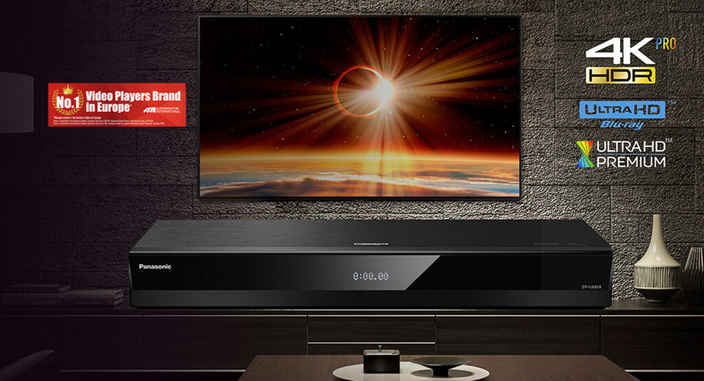 Der Panasonic DP-UB824 4K Blu-ray-Player ist die perfekte All-In-One-Lösung.