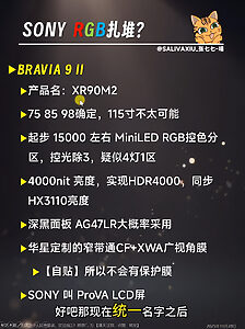 Der Bravia 9 II RGB-Mini-LED-TV soll alles Dagewesene von Sony in den Schatten stellen. 