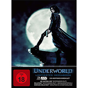 Schickes 4K Blu-ray Mediabook des ersten "Underworld"-Films