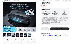 Die Kickstarter-Kampagne des AWOL Vision Aetherion Pro (derzeit offline)