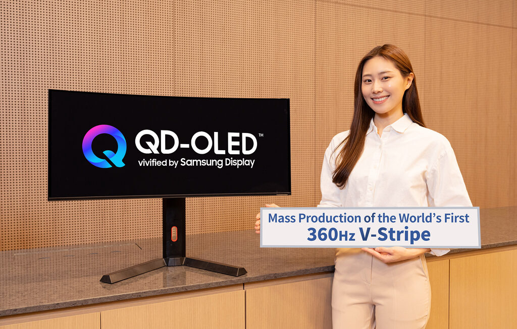 Der neue V-Stripe-Pixelaufbau behebt die Probleme mit der Textdarstellung an QD-OLEDs.