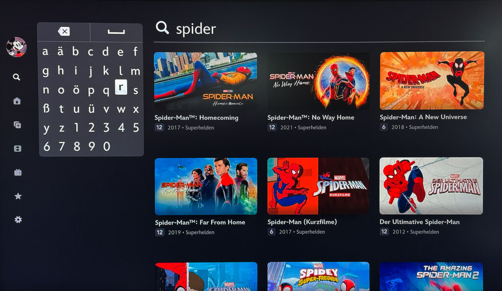 Auch die neueren "Spider-Man"-Filme mit Tom Holland und die animierten Ableger findet man bereits auf Disney+