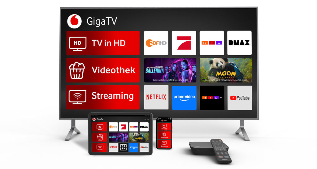 Vodafone hat den neuen GigaTV Home veröffentlicht.