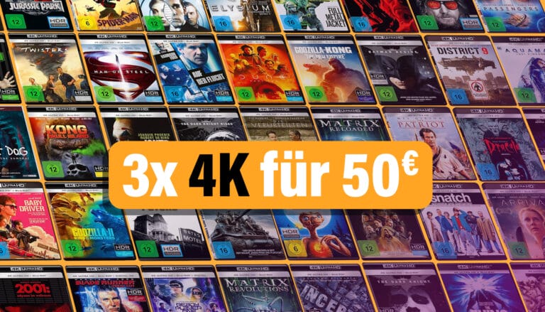 Neue Multibuy-Aktion auf Amazon: 3x Ultra HD Blu-rays für nur 50 Euro!