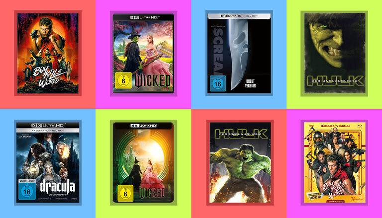 Film-Neuheiten auf 4K Ultra HD Blu-ray (KW 07/2026): Dracula, Der unglaubliche Hulk, Wicked: Teil 2 uvm.