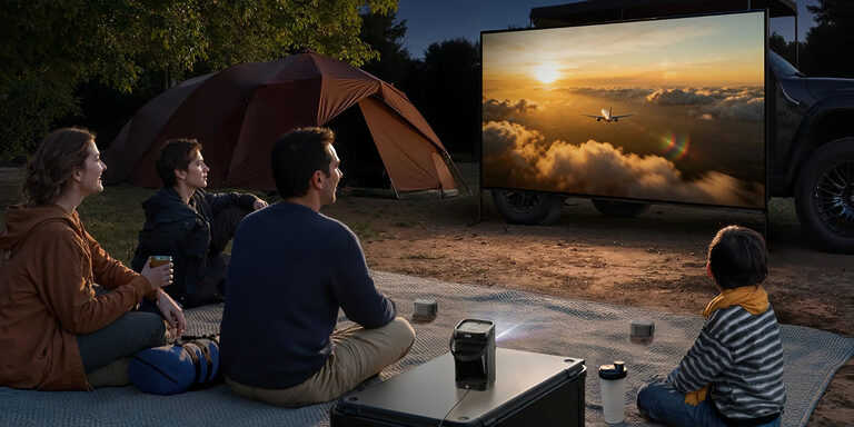 Anker soundcore Nebula P1: Beamer für unterwegs mit abnehmbaren Lautsprechern
