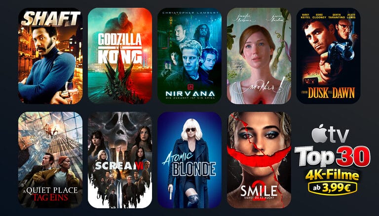 4K zum Sparpreis: Das sind die Top-30 Apple-TV-Filmkäufe ab 3,99 €